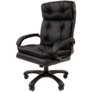 Офисное кресло CHAIRMAN 442, экокожа, черный